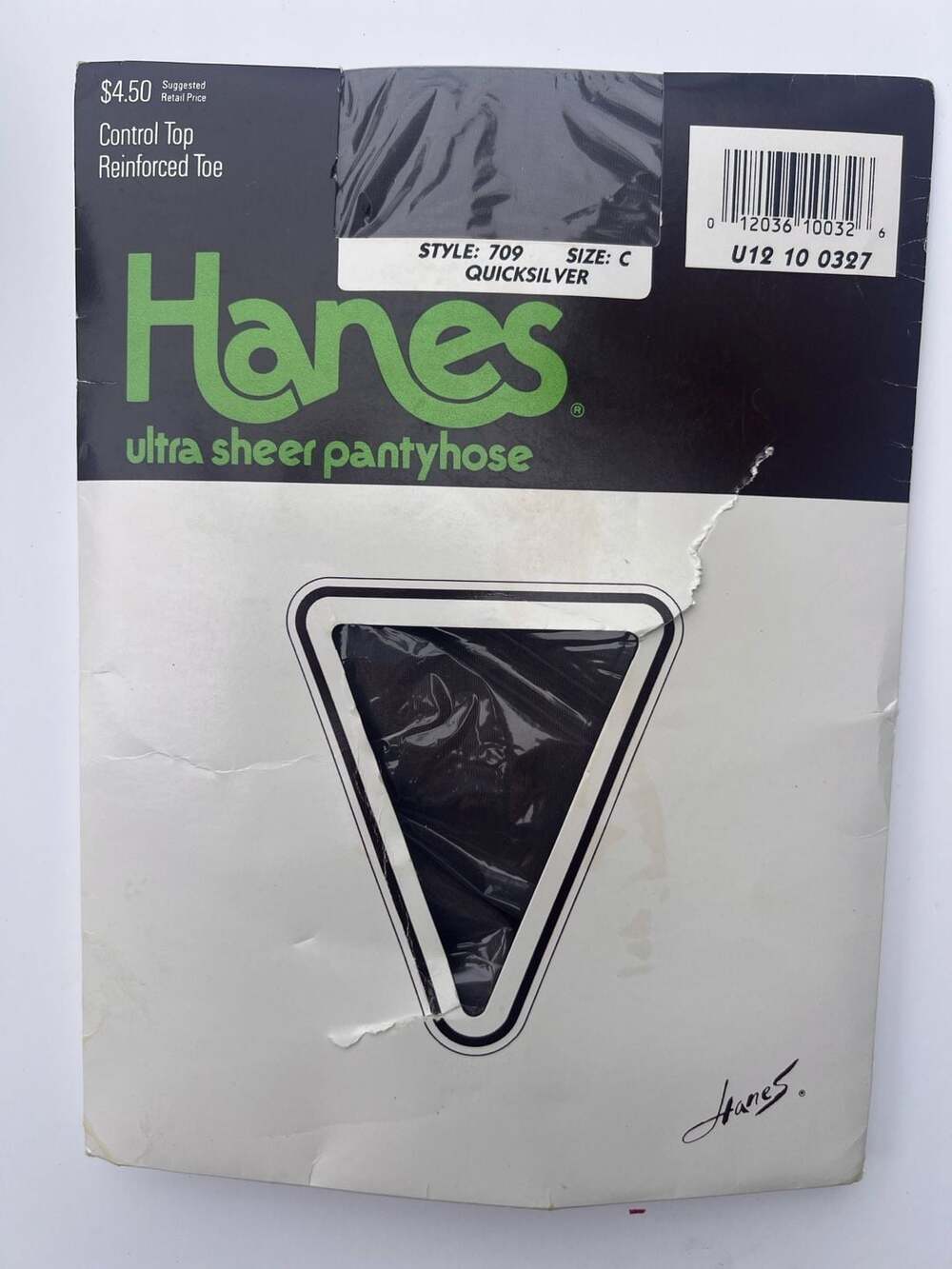 Hanes Ultra Sheer Pantyhose Style 709 Quicksilver Size C